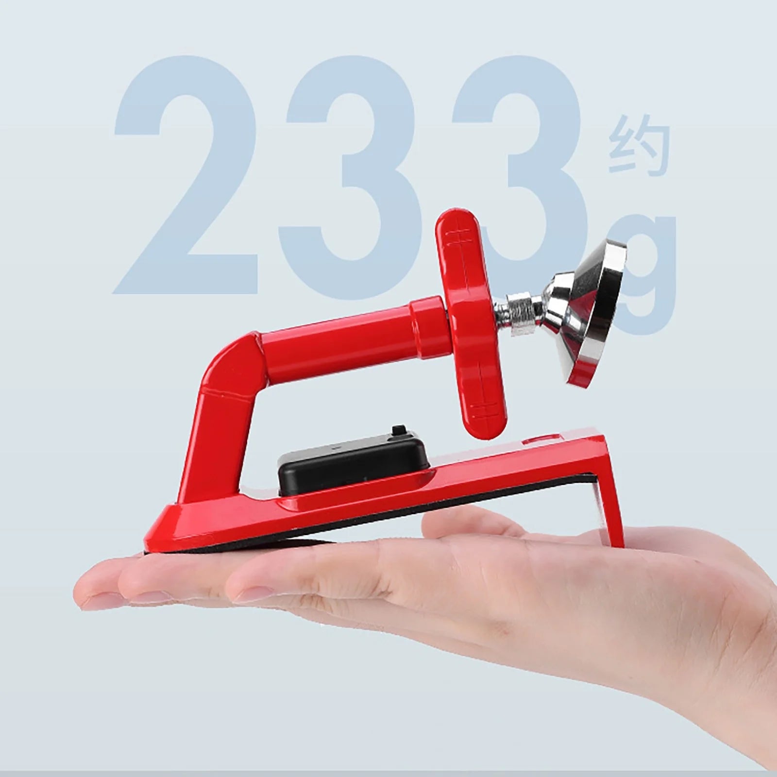 Portable Alarm Door Stopper, Anti-Theft Door Stop Alarm, Adjustable and Easy to Install, Safety Door Stopper Security for Home, Office, Apartment and Travel, Door Security Devices (Red)